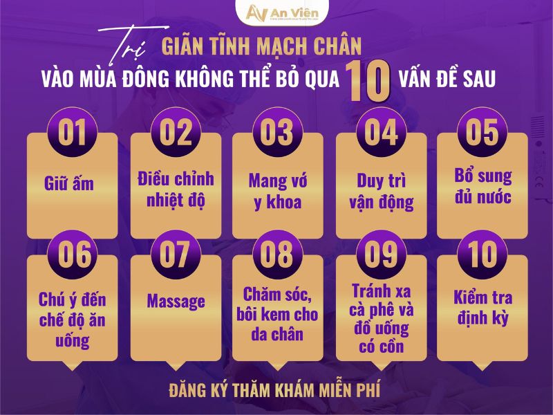 Trị giãn tĩnh mạch chân vào mùa đông cần chú ý 10 điều sau 13 trị giãn tĩnh mạch chân