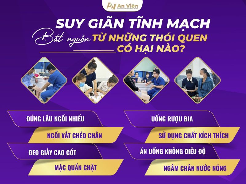 dấu hiệu bị giãn tĩnh mạch chân