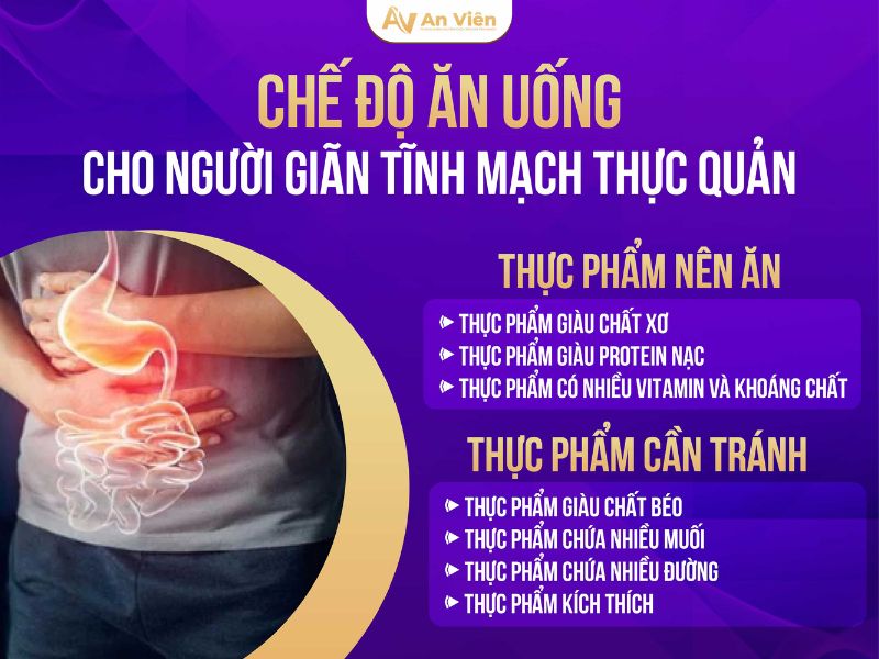 chế độ ăn cho người giãn tĩnh mạch thực quản