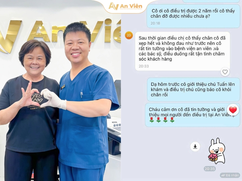 Những chia sẻ chân thật của người bệnh về hành trình điều trị tại An Viên 5 suy-gian-tinh-mach