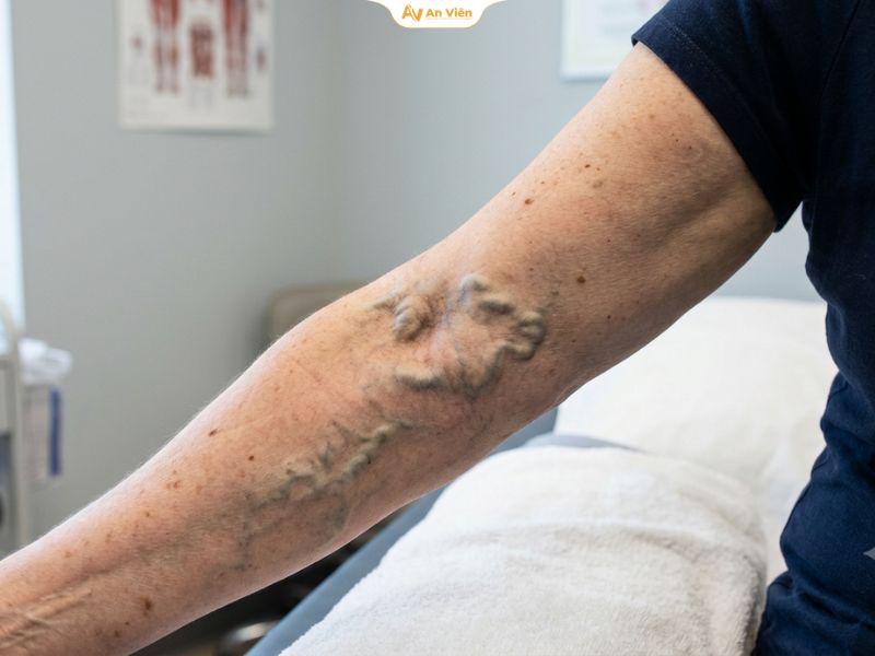 6 dấu hiệu giãn tĩnh mạch khuỷu tay không nên chủ quan 7 Giãn tĩnh mạch khuỷu tay