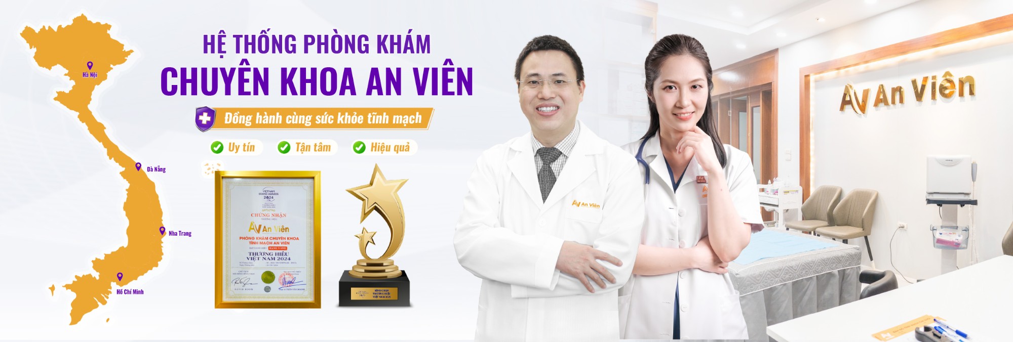 Hệ thống phòng khám chuyên khoa An Viên – đồng hành cùng sức khỏe tĩnh mạch
